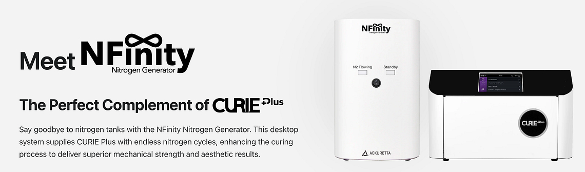 Ackuretta-NFinity-nitrogen-generator-post-curing-3d-printing-curie-plus-idd-institute-of-digital-dentistry-news-blog