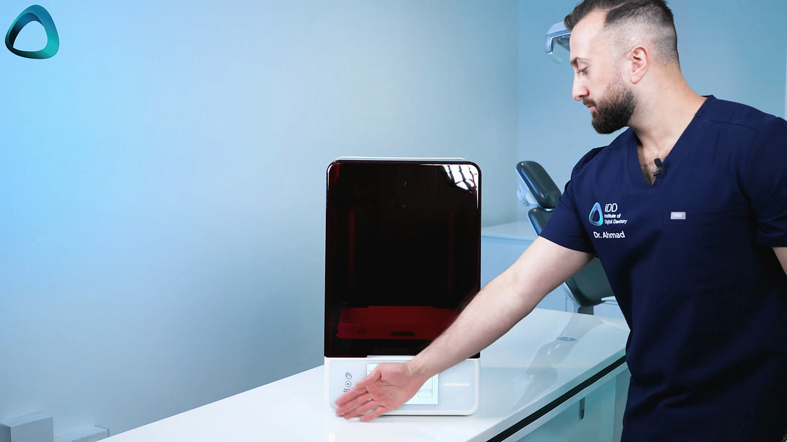 Asiga-Ultra-3d-printer-unboxing-idd-institute-of-digital-dentistry-touchless-entry-lid