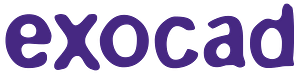 Exocad logo white trans