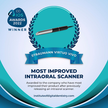 08 Most Improved Intraoral Scanner-Straumann Virtuo Vivo-Social-IOS Intraoral Scanner Awards 2022 by the Institute of Digital Dentistry
