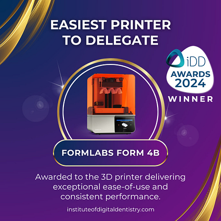 Easiest-Printer-to-Delegate-Formlabs-4B-3D-Printer-Awards-2024-by-the-Institute-of-Digital-Dentistry-1x1