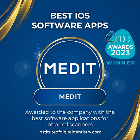 10 Best IOS Software Apps-Medit-IOS Intraoral Scanner Awards 2023 by the Institute of Digital Dentistry