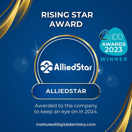 09 Rising Star Award-AlliedStar-IOS Intraoral Scanner Awards 2023 by the Institute of Digital Dentistry