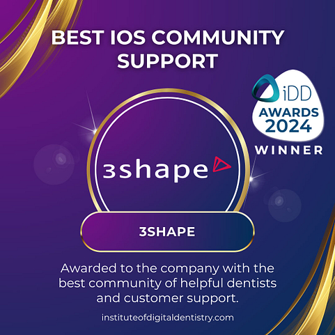 Best-IOS-Community-Support-3Shape-IOS-Intraoral-Scanner-Awards-2024-by-the-Institute-of-Digital-Dentistry