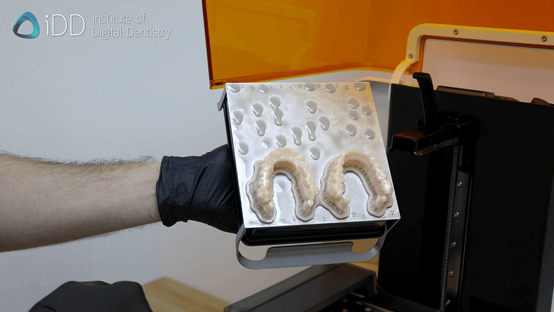 3d-printing-dental-model-idd-finished-model-printing-platform