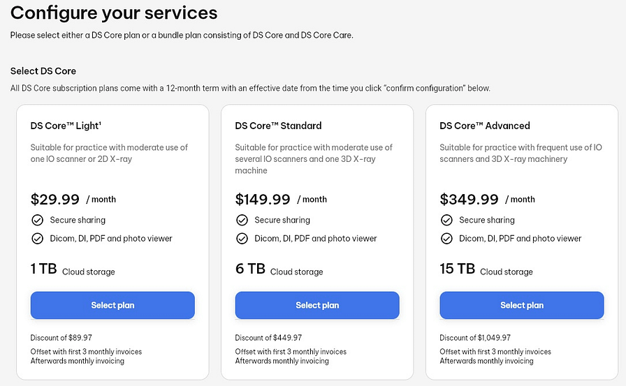 DS Core by Dentsply Sirona Prices - iDD