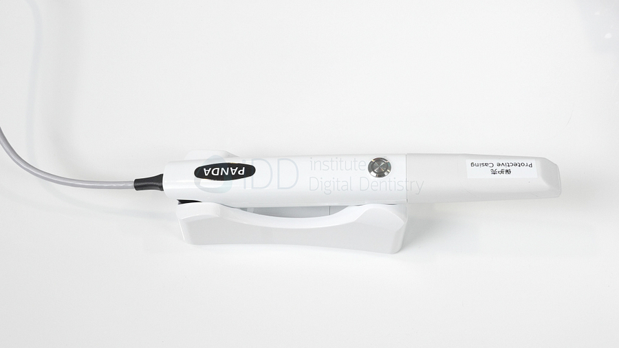 Panda SMART intraoral scanner on desk cradle