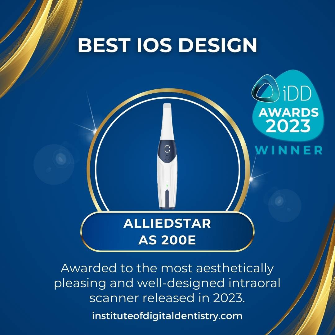 05 Best IOS Design-AlliedStar AS 200E-IOS Intraoral Scanner Awards 2023 by the Institute of Digital Dentistry