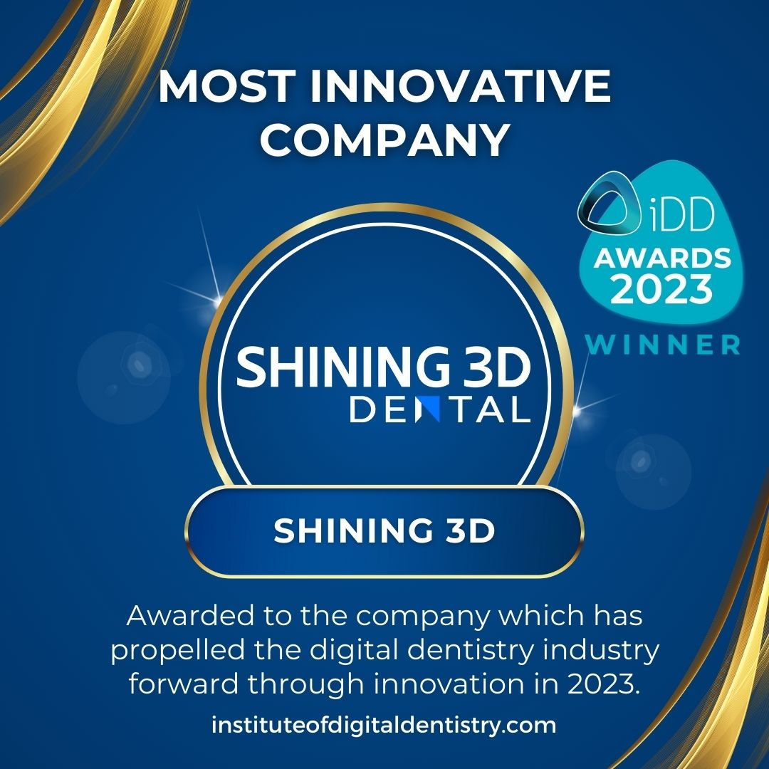 12 Most Innovative Company-Shining 3D-IOS Intraoral Scanner Awards 2023 by the Institute of Digital Dentistry