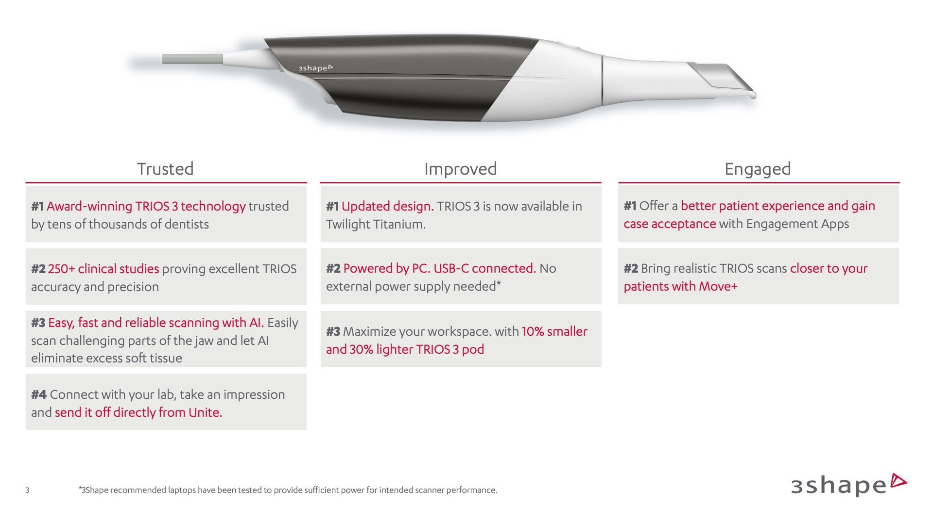New and improve TRIOS 3 ios
