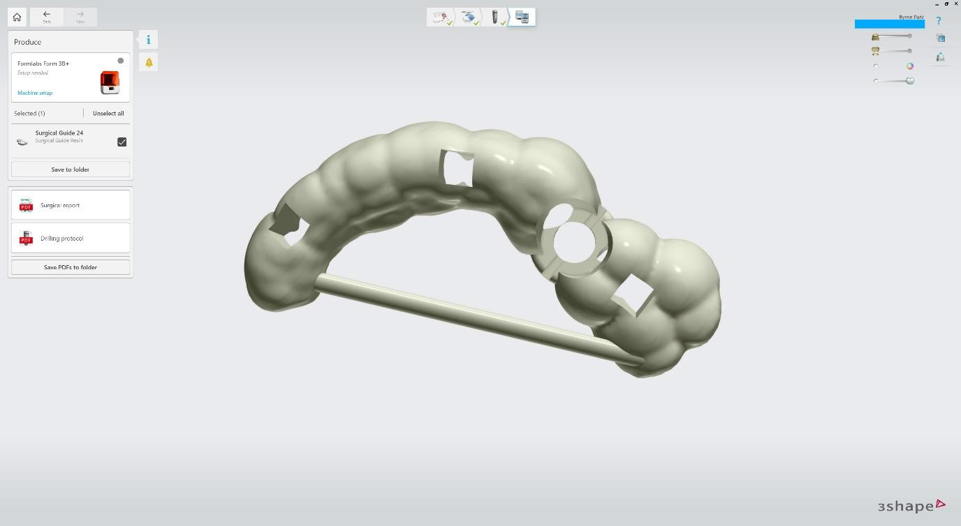 surgical planning or guide design