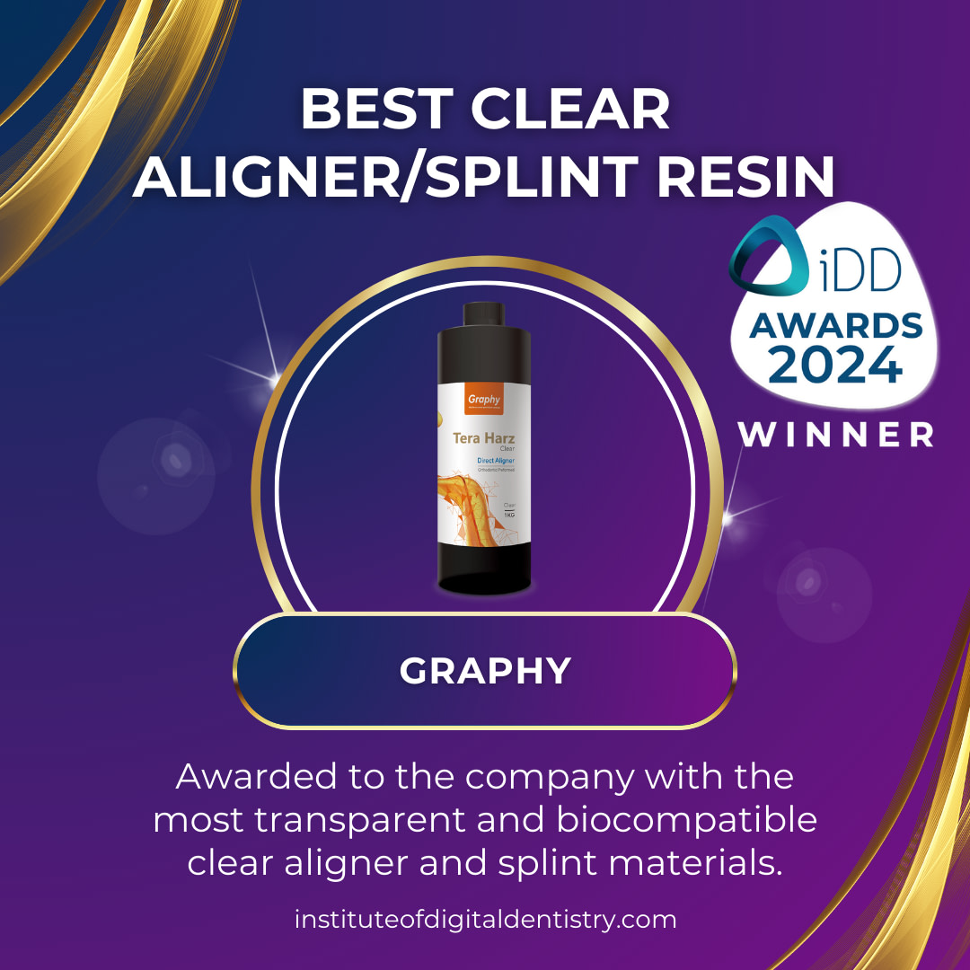 Best Clear Aligner or Splint Resin-Graphy-3D Printer Awards 2024 by the Institute of Digital Dentistry