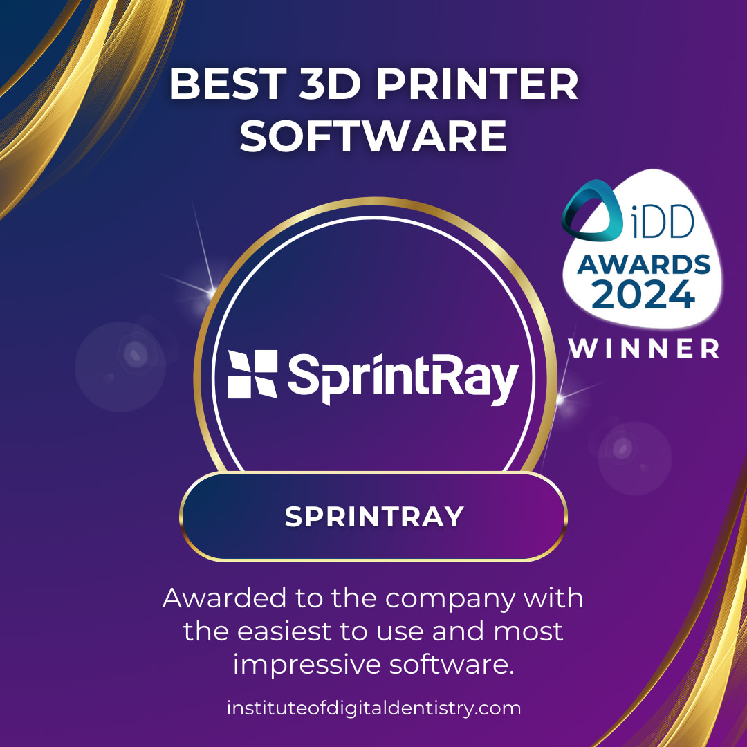 Best-3D-printer-software-SprintRay-3D-Printer-Awards-2024-by-the-Institute-of-Digital-Dentistry