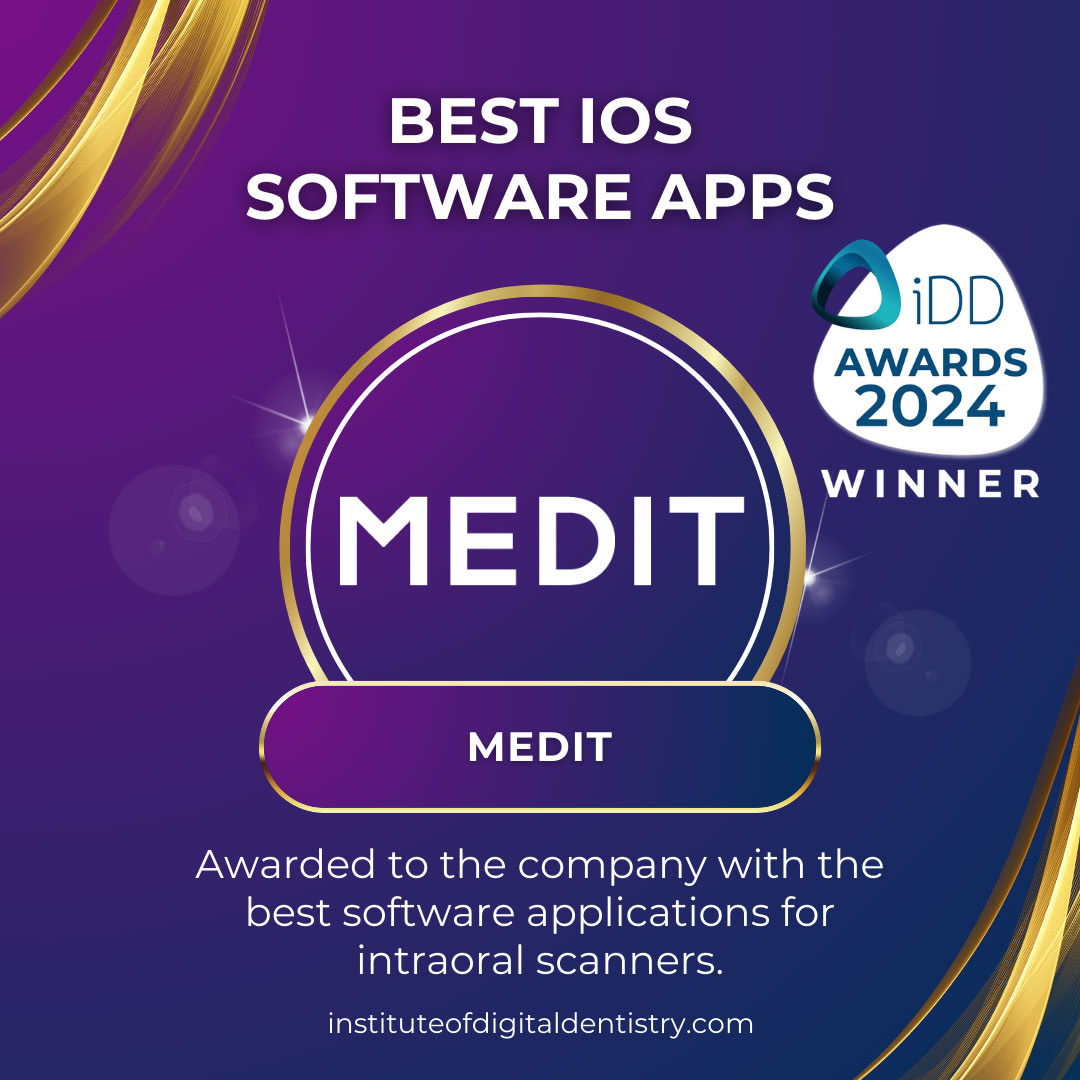 Best-IOS-Software-Apps-MEDIT-IOS-Intraoral-Scanner-Awards-2024-by-the-Institute-of-Digital-Dentistry