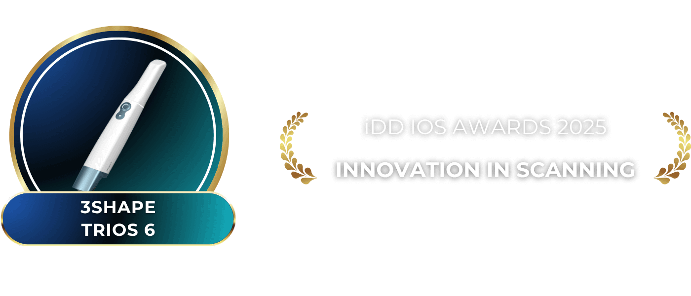 2. Innovation in Scanning-3Shape Trios 6-IOS Intraoral Scanner Awards 2025 by the Institute of Digital Dentistry heading