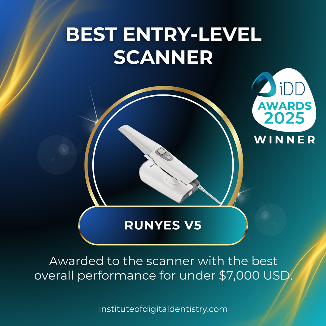 5.-Best-Entry-level-Scanner-Runyes-V5-IOS-Intraoral-Scanner-Awards-2025-by-the-Institute-of-Digital-Dentistry
