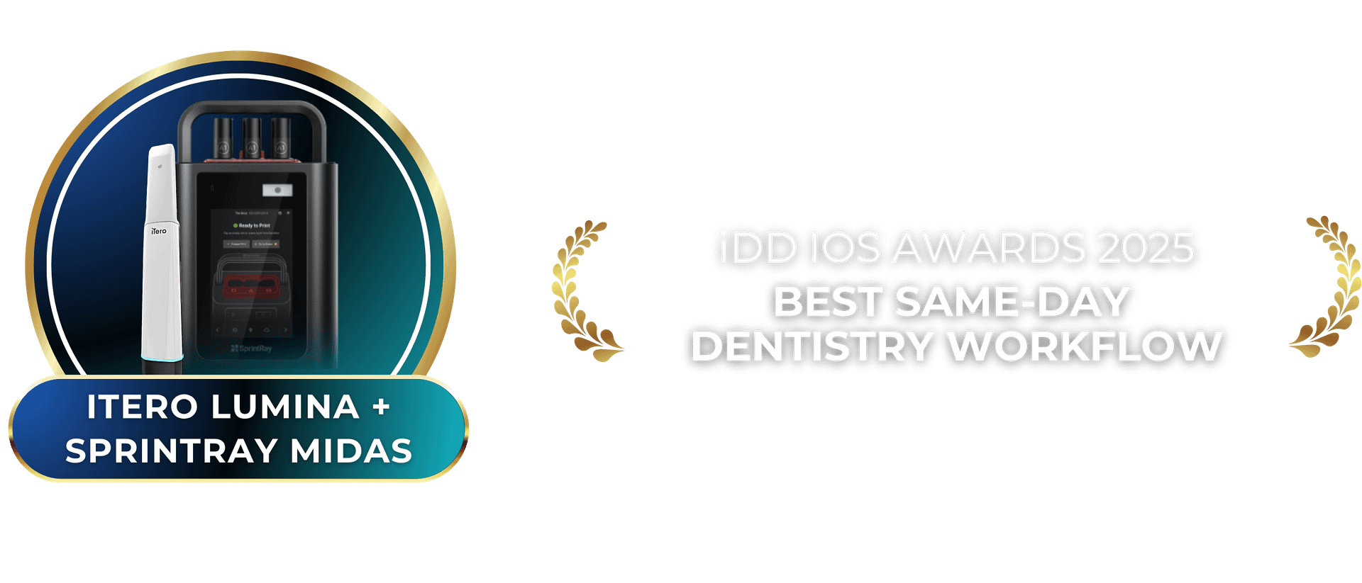 7. Best Same-day Dentistry Workflow-Dexis Impervo-Itero Lumina +SprintRay MIDAS-IOS Intraoral Scanner Awards 2025 by the Institute of Digital Dentistry - Heading